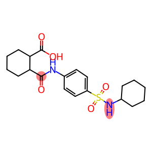 2-({4-[(cyclohexylamino)sulfonyl]anilino}carbonyl)cyclohexanecarboxylic acid