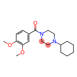 1-cyclohexyl-4-(3,4-dimethoxybenzoyl)piperazine