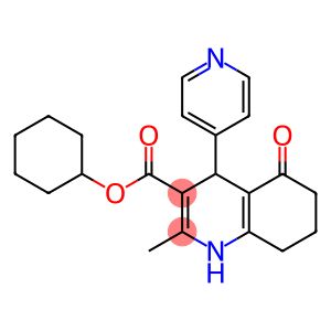 cyclohexyl 2-methyl-5-oxo-4-(4-pyridinyl)-1,4,5,6,7,8-hexahydro-3-quinolinecarboxylate