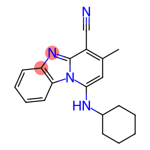 1-(cyclohexylamino)-3-methylpyrido[1,2-a]benzimidazole-4-carbonitrile