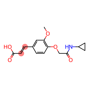 3-{4-[(cyclopropylcarbamoyl)methoxy]-3-methoxyphenyl}prop-2-enoic acid