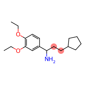 3-cyclopentyl-1-(3,4-diethoxyphenyl)propan-1-amine