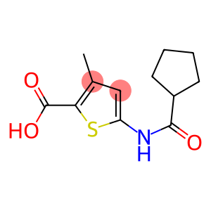 5-[(CYCLOPENTYLCARBONYL)AMINO]-3-METHYLTHIOPHENE-2-CARBOXYLIC ACID