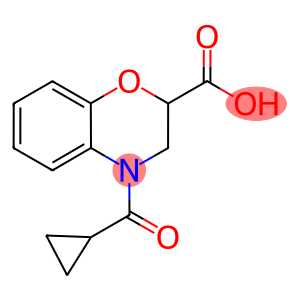 4-(CYCLOPROPYLCARBONYL)-3,4-DIHYDRO-2H-1,4-BENZOXAZINE-2-CARBOXYLIC ACID