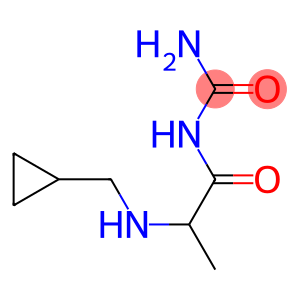 {2-[(cyclopropylmethyl)amino]propanoyl}urea