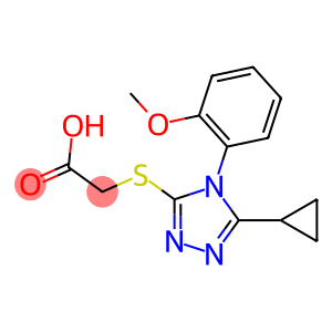 2-{[5-cyclopropyl-4-(2-methoxyphenyl)-4H-1,2,4-triazol-3-yl]sulfanyl}acetic acid