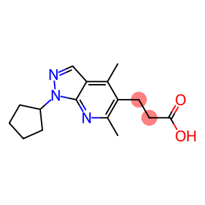 3-(1-cyclopentyl-4,6-dimethyl-1H-pyrazolo[3,4-b]pyridin-5-yl)propanoic acid