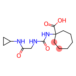 1-[({[2-(cyclopropylamino)-2-oxoethyl]amino}carbonyl)amino]cycloheptanecarboxylic acid