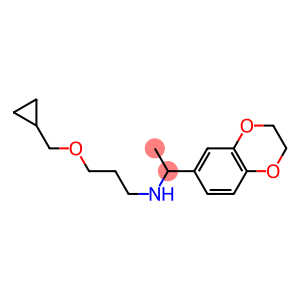[3-(cyclopropylmethoxy)propyl][1-(2,3-dihydro-1,4-benzodioxin-6-yl)ethyl]amine
