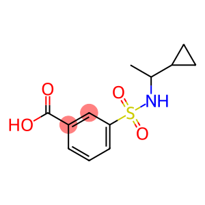 3-{[(1-cyclopropylethyl)amino]sulfonyl}benzoic acid