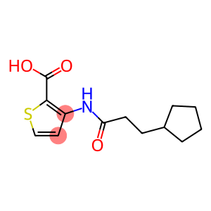 3-(3-cyclopentylpropanamido)thiophene-2-carboxylic acid