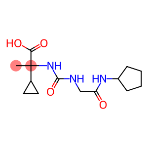 2-({[(cyclopentylcarbamoyl)methyl]carbamoyl}amino)-2-cyclopropylpropanoic acid