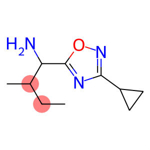 1-(3-cyclopropyl-1,2,4-oxadiazol-5-yl)-2-methylbutan-1-amine