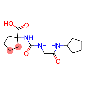 1-({[(cyclopentylcarbamoyl)methyl]carbamoyl}amino)cyclopentane-1-carboxylic acid