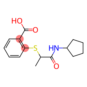 2-{[1-(cyclopentylcarbamoyl)ethyl]sulfanyl}benzoic acid