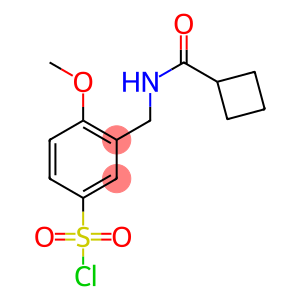 3-[(cyclobutylformamido)methyl]-4-methoxybenzene-1-sulfonyl chloride