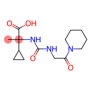 2-cyclopropyl-2-({[2-oxo-2-(piperidin-1-yl)ethyl]carbamoyl}amino)propanoic acid