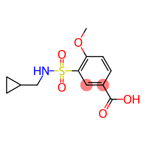 3-[(cyclopropylmethyl)sulfamoyl]-4-methoxybenzoic acid