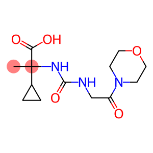 2-cyclopropyl-2-({[2-(morpholin-4-yl)-2-oxoethyl]carbamoyl}amino)propanoic acid