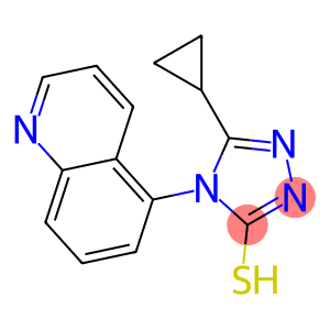 5-cyclopropyl-4-(quinolin-5-yl)-4H-1,2,4-triazole-3-thiol