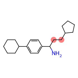 1-(4-cyclohexylphenyl)-3-cyclopentylpropan-1-amine