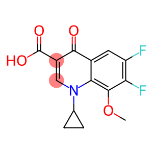 1-Cyclopropyl-6,7-difluoro-8-methoxy-1,4-dihydro-4-oxy-quinoline-3-carboxylic acid