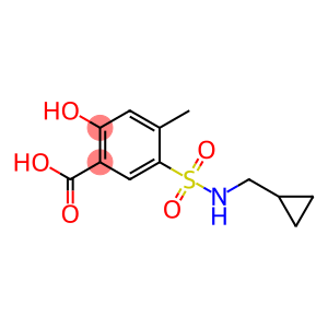 5-[(cyclopropylmethyl)sulfamoyl]-2-hydroxy-4-methylbenzoic acid