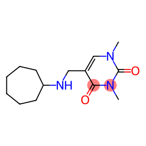 5-[(cycloheptylamino)methyl]-1,3-dimethyl-1,2,3,4-tetrahydropyrimidine-2,4-dione