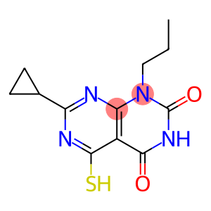 7-cyclopropyl-5-mercapto-1-propylpyrimido[4,5-d]pyrimidine-2,4(1H,3H)-dione