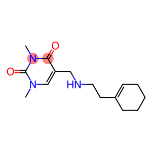 5-({[2-(cyclohex-1-en-1-yl)ethyl]amino}methyl)-1,3-dimethyl-1,2,3,4-tetrahydropyrimidine-2,4-dione