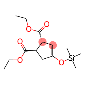 3-Cyclopentene-1,2-dicarboxylic acid, 4-trimethylsilyloxy-, diethyl es ter, trans-