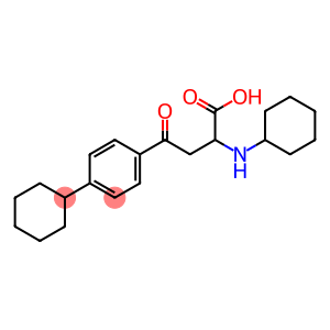 2-(CYCLOHEXYLAMINO)-4-(4-CYCLOHEXYLPHENYL)-4-OXOBUTANOIC ACID