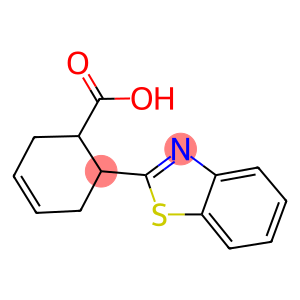 3-CYCLOHEXENE-1-CARBOXYLIC ACID, 6-(2-BENZOTHIAZOLYL)-