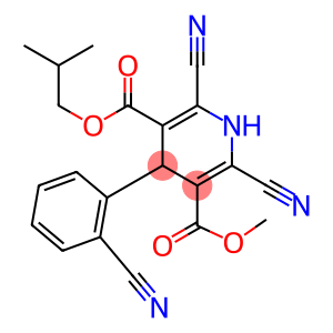 4-(2-Cyanophenyl)-2-cyano-6-cyano-1,4-dihydropyridine-3,5-dicarboxylic acid 3-methyl 5-isobutyl ester