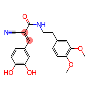 2-Cyano-3-(3,4-dihydroxyphenyl)-N-[2-(3,4-dimethoxyphenyl)ethyl]acrylamide