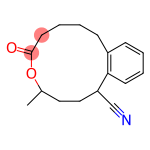 1-Cyano-4-methyl-1,2,3,4,7,8,9,10-octahydro-6H-5-benzoxacyclododecin-6-one