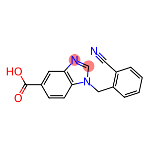 1-[(2-cyanophenyl)methyl]-1H-1,3-benzodiazole-5-carboxylic acid