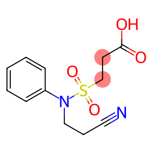 3-[(2-cyanoethyl)(phenyl)sulfamoyl]propanoic acid