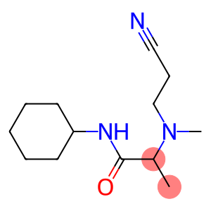2-[(2-cyanoethyl)(methyl)amino]-N-cyclohexylpropanamide