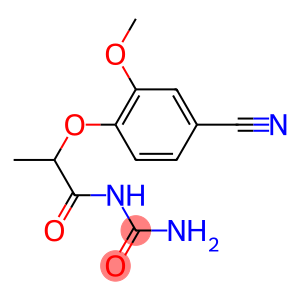[2-(4-cyano-2-methoxyphenoxy)propanoyl]urea