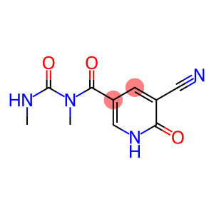 5-CYANO-N-METHYL-N-[(METHYLAMINO)CARBONYL]-6-OXO-1,6-DIHYDROPYRIDINE-3-CARBOXAMIDE