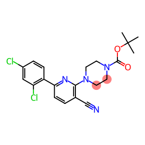 4-[3-CYANO-6-(2,4-DICHLORO-PHENYL)-PYRIDIN-2-YL]-PIPERAZINE-1-CARBOXYLIC ACID TERT-BUTYL ESTER