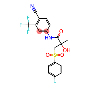 4-cyano-3-trifluoromethyl-N-(3-p-fluorophenylsulfonyl-2-hydroxy-2-methylpropionyl)aniline