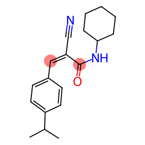 2-cyano-N-cyclohexyl-3-(4-isopropylphenyl)acrylamide