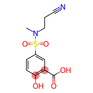 5-[(2-cyanoethyl)(methyl)sulfamoyl]-2-hydroxybenzoic acid