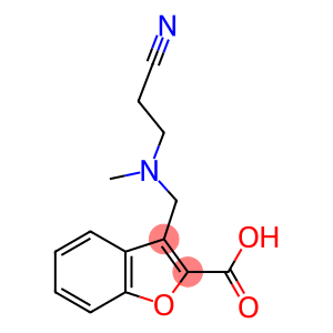 3-{[(2-cyanoethyl)(methyl)amino]methyl}-1-benzofuran-2-carboxylic acid