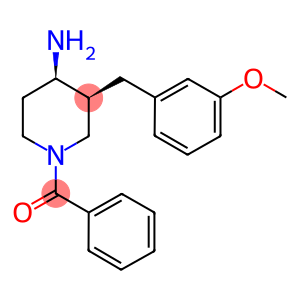 CIS-1-BENZOYL-3-(3-METHOXYBENZYL)PIPERIDIN-4-AMINE