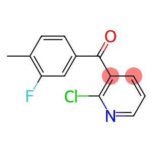 2-CHLORO-3-(3-FLUORO-4-METHYLBENZOYL)PYRIDINE