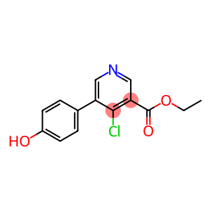 4-CHLORO-5-(4-HYDROXYPHENYL)-NICOTINIC ACID ETHYL ESTER