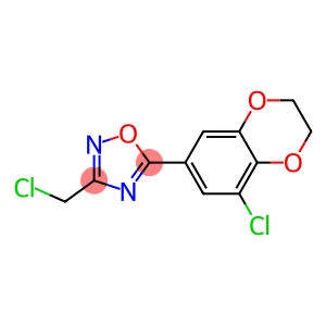 5-(8-CHLORO-2,3-DIHYDRO-1,4-BENZODIOXIN-6-YL)-3-(CHLOROMETHYL)-1,2,4-OXADIAZOLE